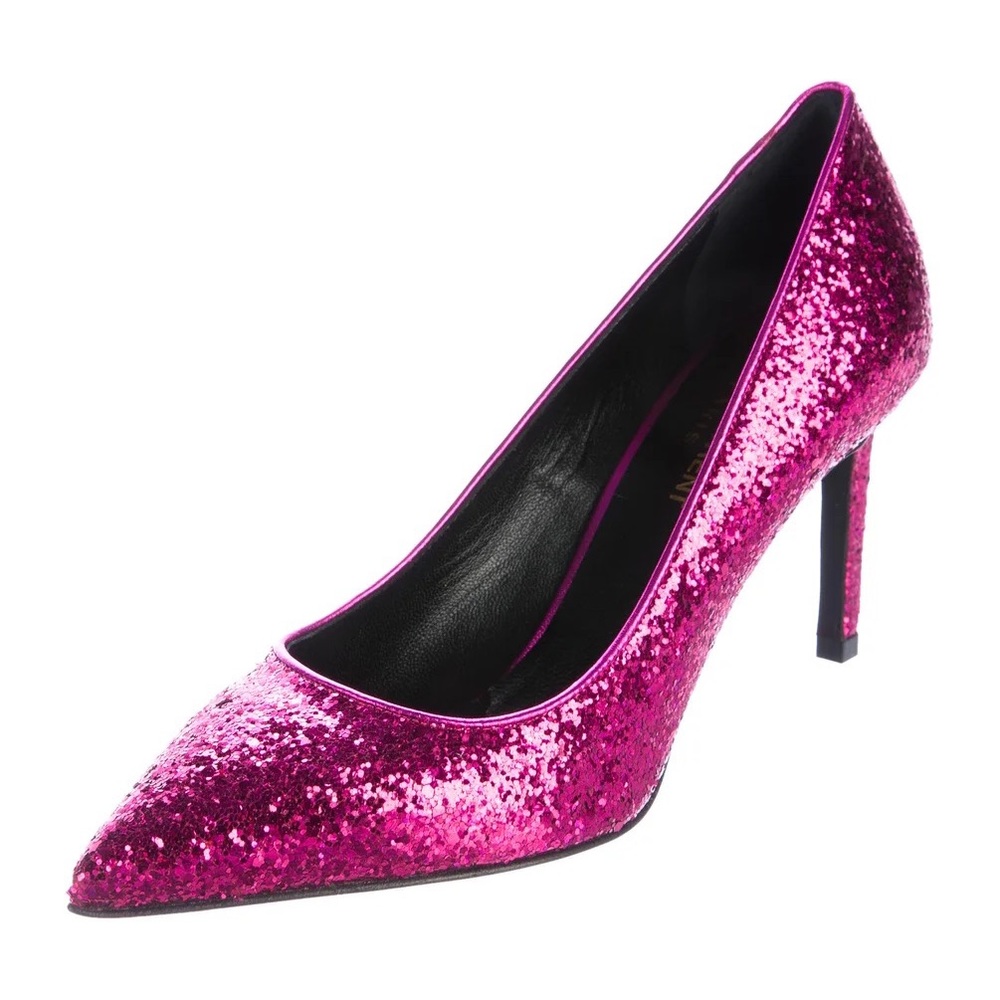 Saint Laurent Galaxy Glitter Heels
